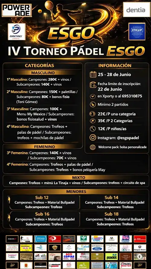 IV Torneo de Pádel EsGo